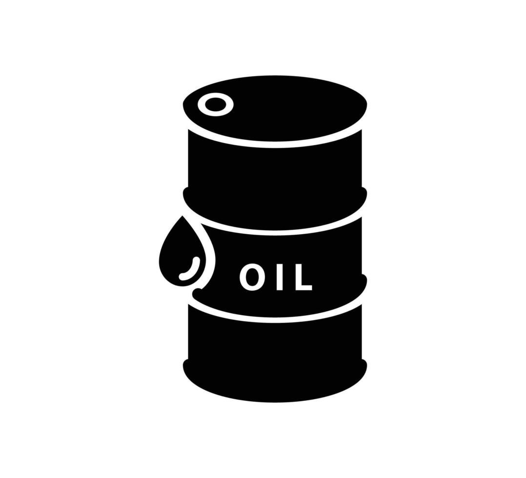 olie vat pictogram vector logo ontwerpsjabloon