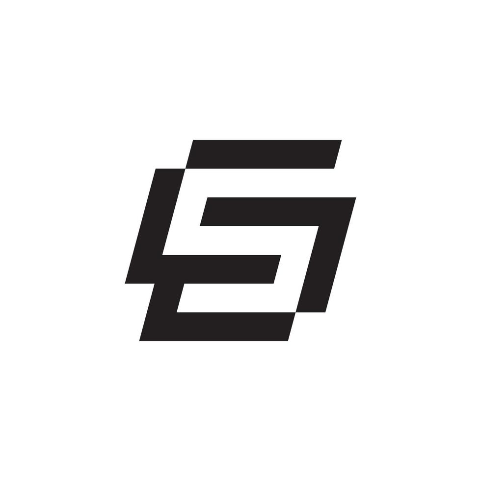 sg of gs eerste letter logo ontwerp vector. vector