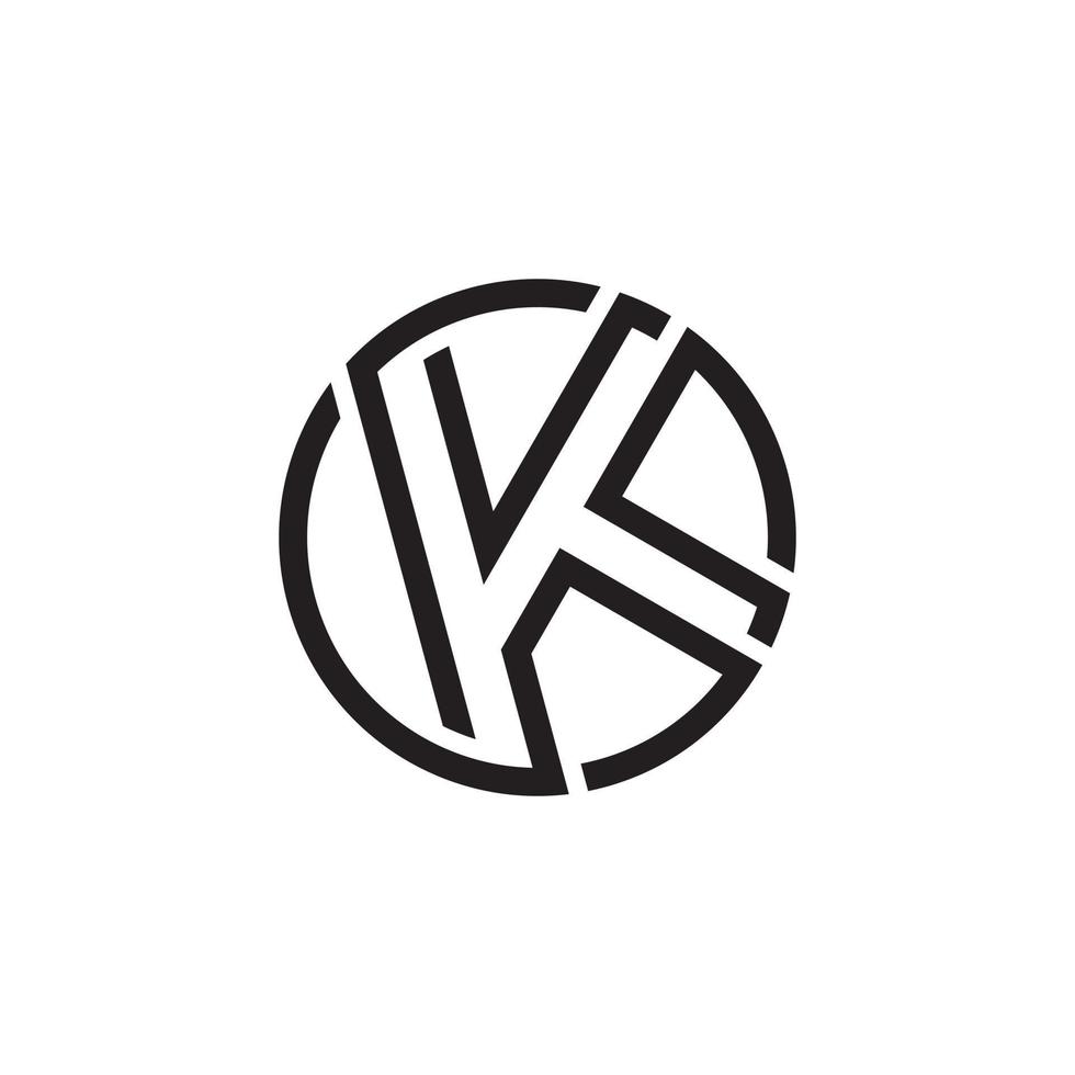 eerste k brief logo vector ontwerpconcept.