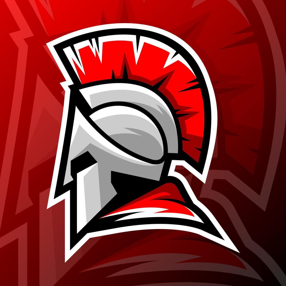 vector graphics illustratie van een spartaan in esport logo-stijl. perfect voor gameteam of productlogo