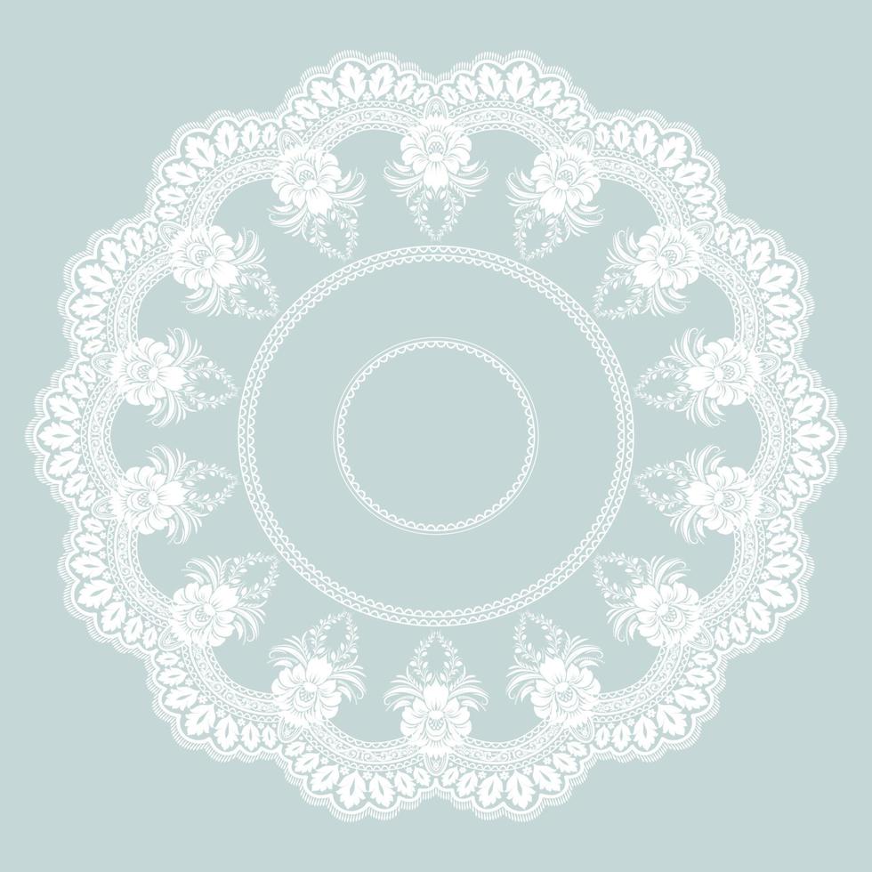 achtergrond met kant ornament - mandala vector