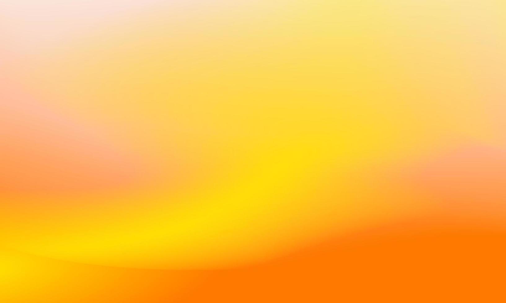 mooie gradiëntachtergrond van geel en oranje, vlotte en zachte textuur vector