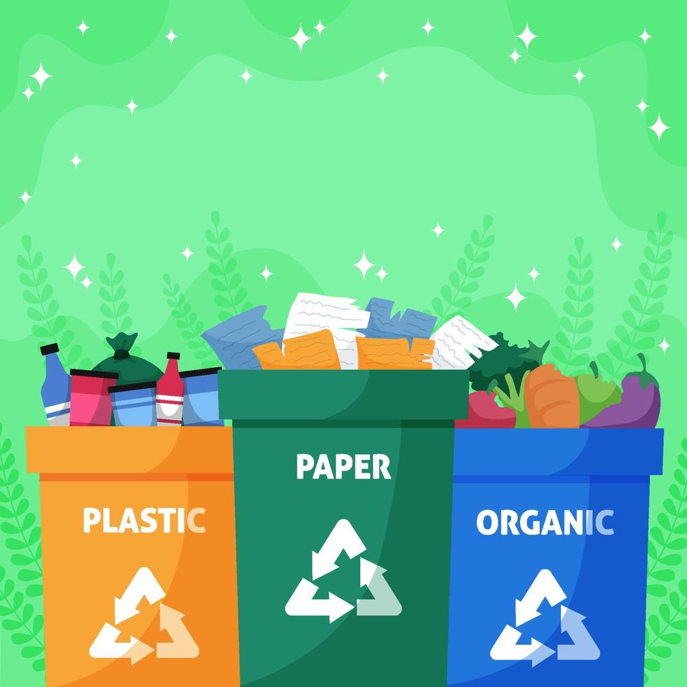 recycle thuis achtergrond vector