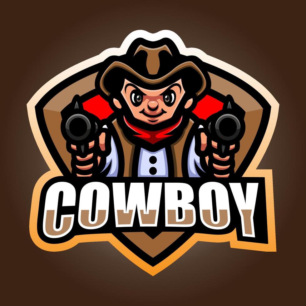 cowboy mascotte ontwerp vector