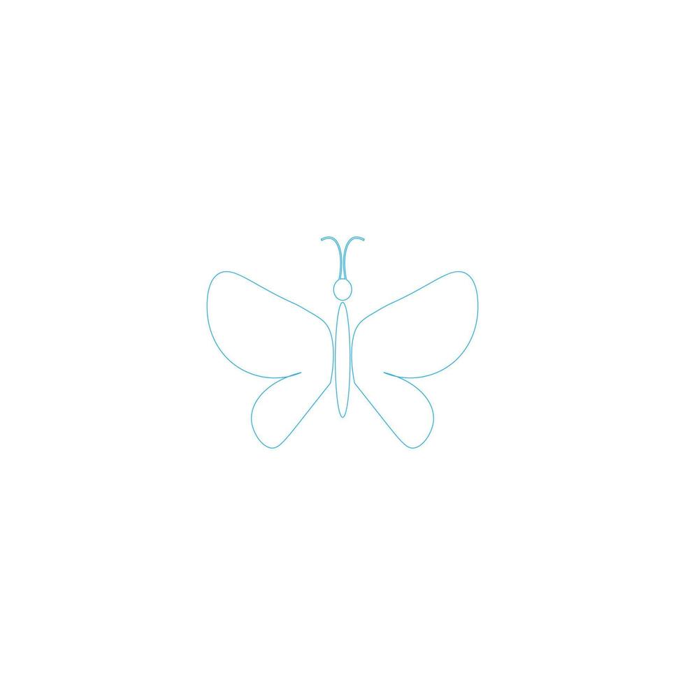 vlinder logo illustratie vector
