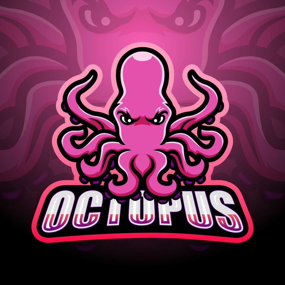 octopus mascotte ontwerp vector