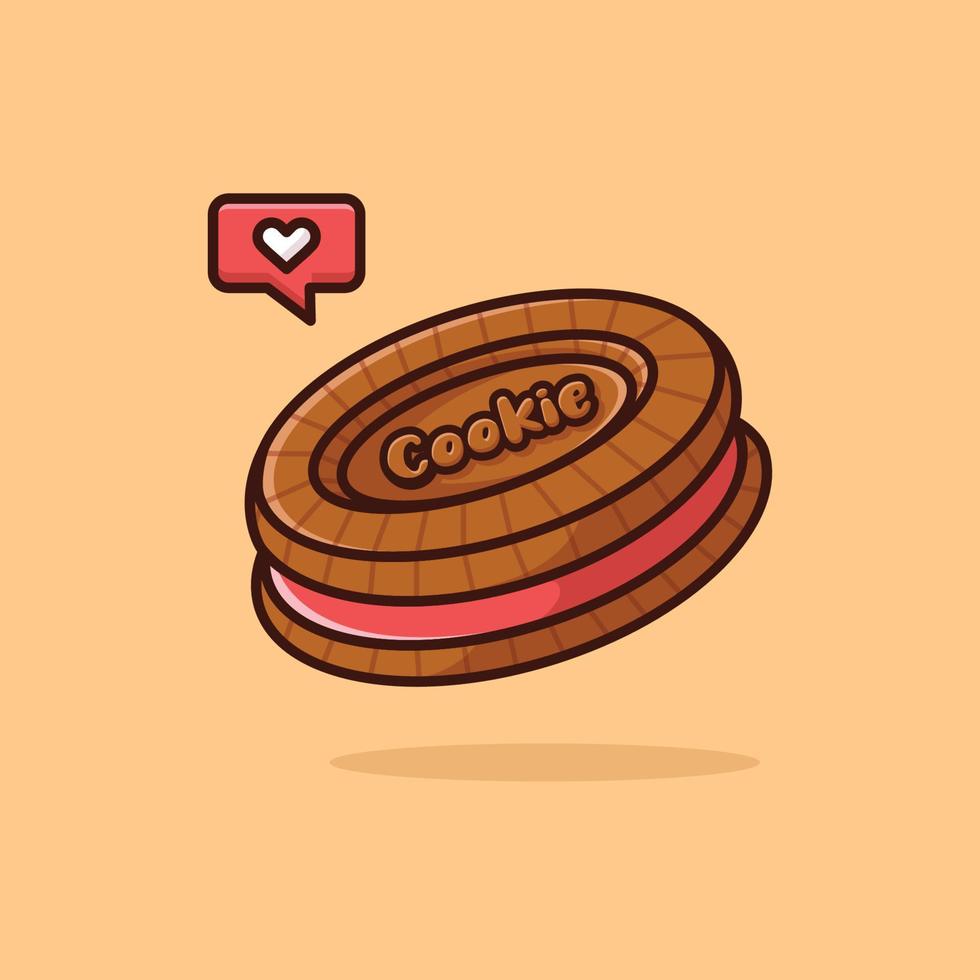 illustratie vectorafbeelding van biscuit vector