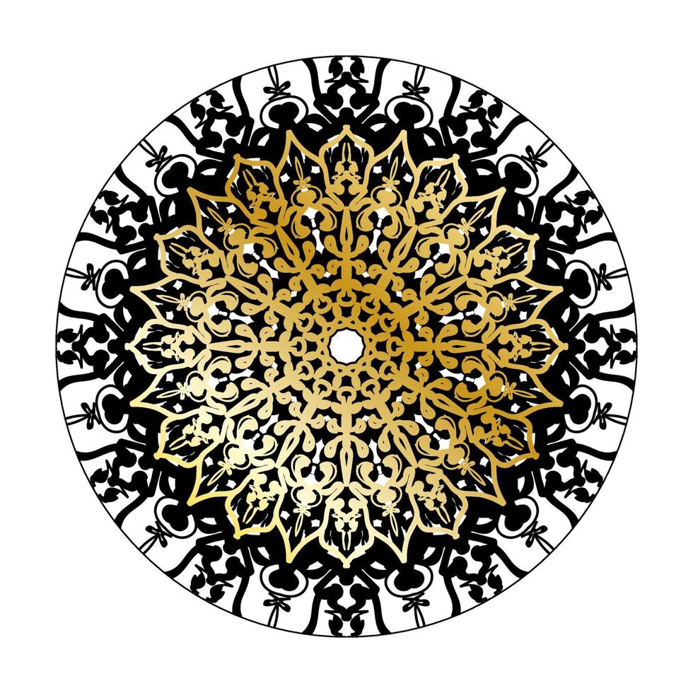 vector ronde abstracte cirkel. luxe mandala-stijl.