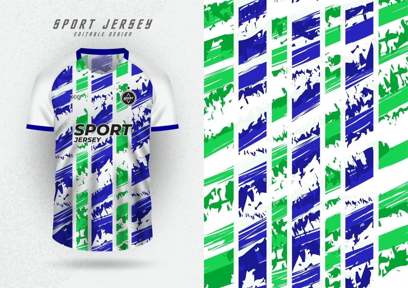 achtergrondmodel voor sporttruien, truien, hardloopshirts, blauwgroene grunge-freebies. vector