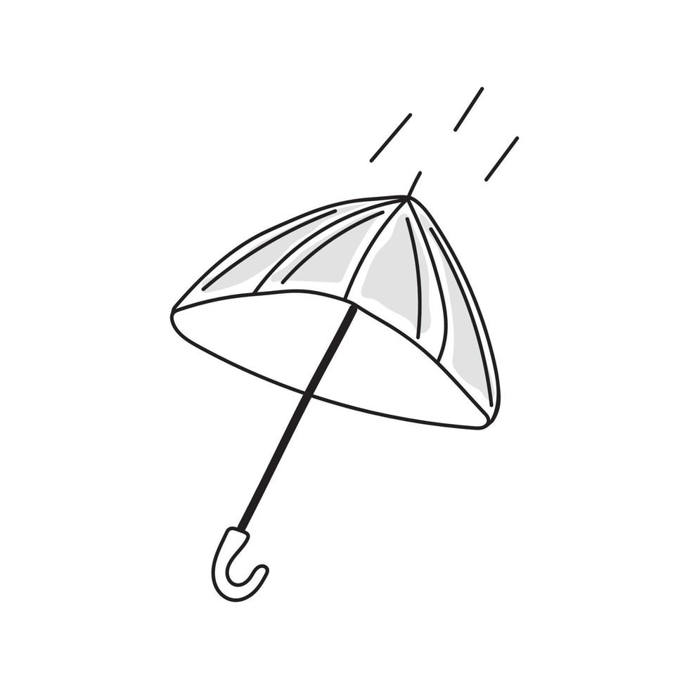 vectorillustratie van paraplu vector