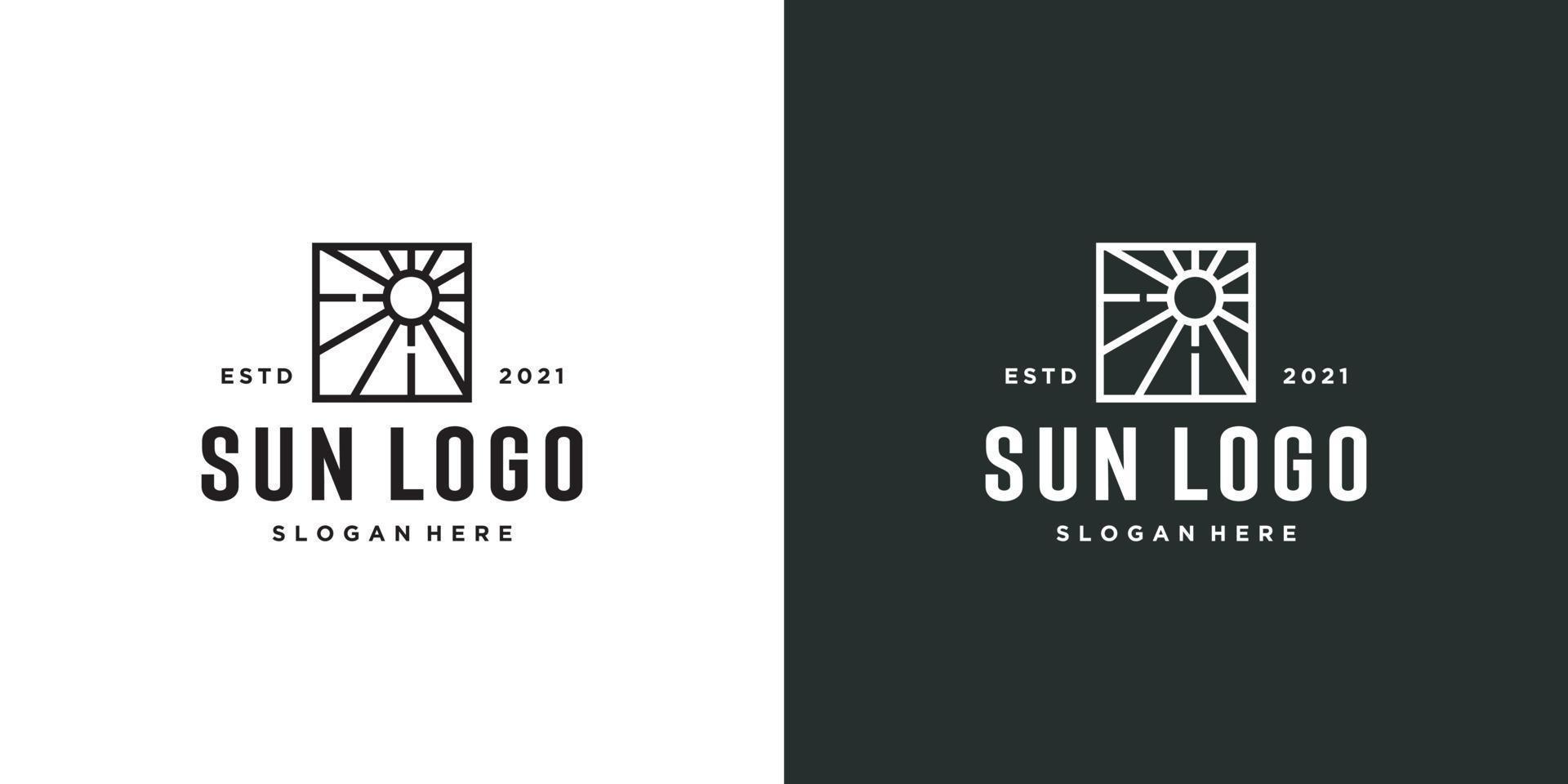 zon logo vector pictogram ontwerp