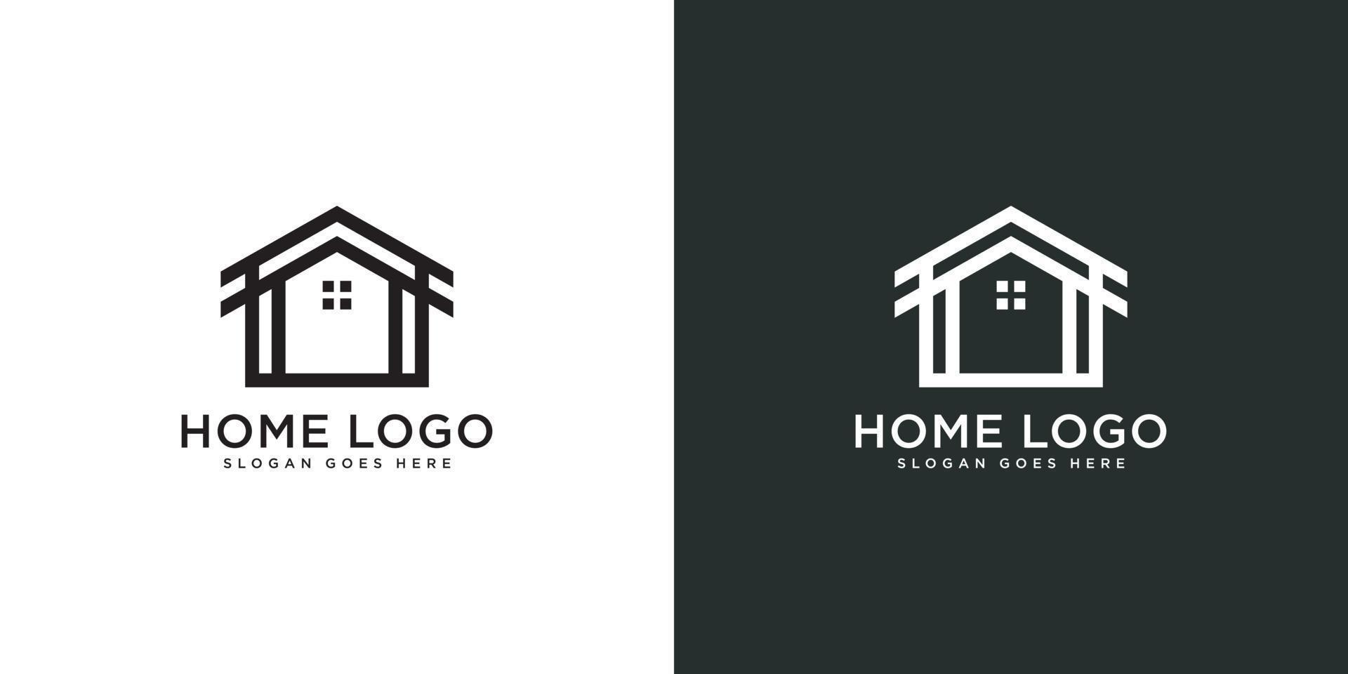 huis logo ontwerp sjabloon vector