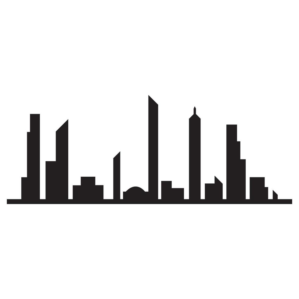 moderne stad skyline vector pictogram achtergrond