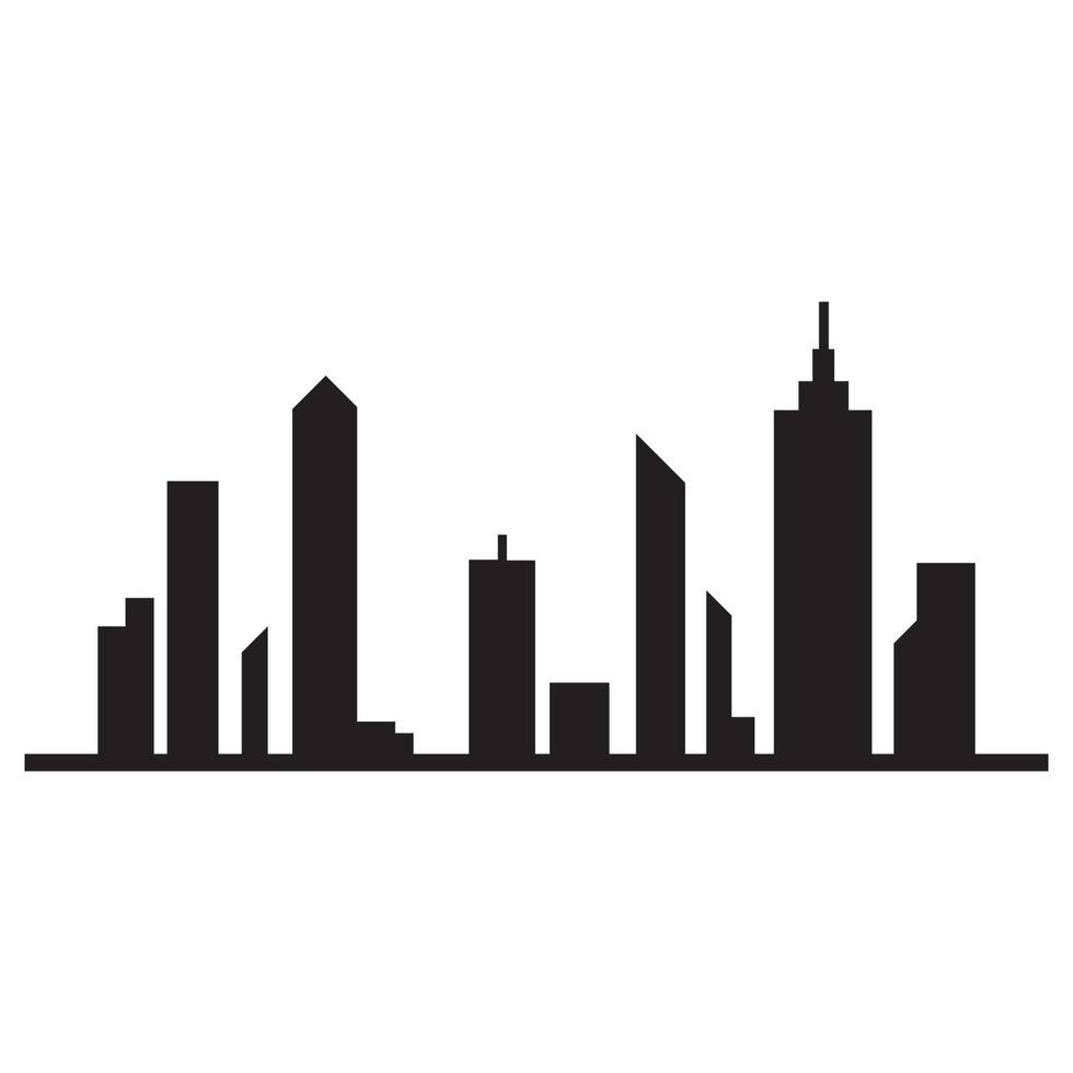 moderne stad skyline vector pictogram achtergrond