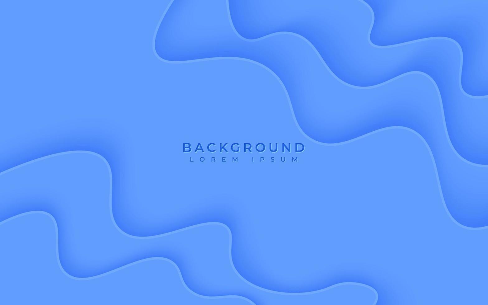 abstracte blauwe golvende papercut achtergrond. vector 3d illustratie. abstracte geometrische gelaagde achtergrond.
