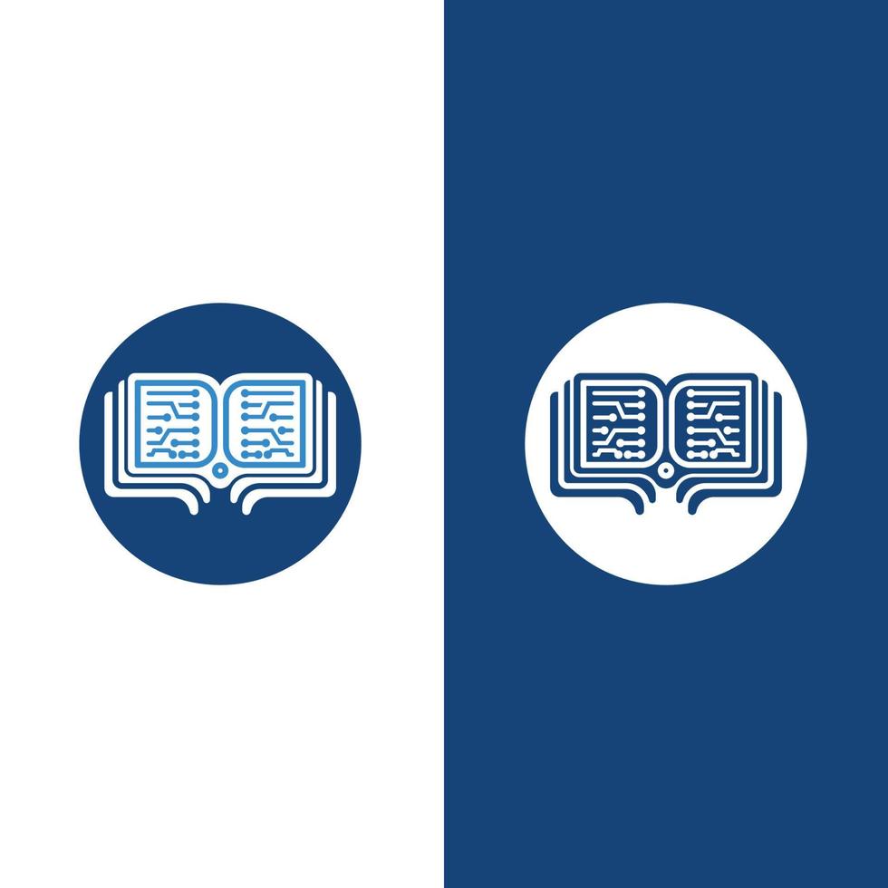 digitaal boek logo pictogram technologie vector