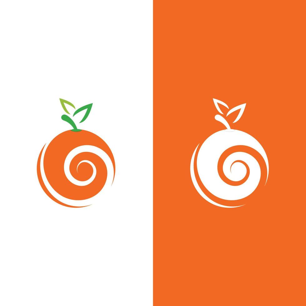 oranje logo ontwerp vector