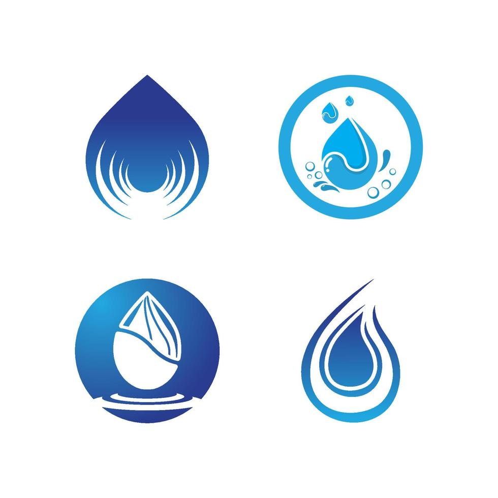 waterdruppel logo sjabloon vector