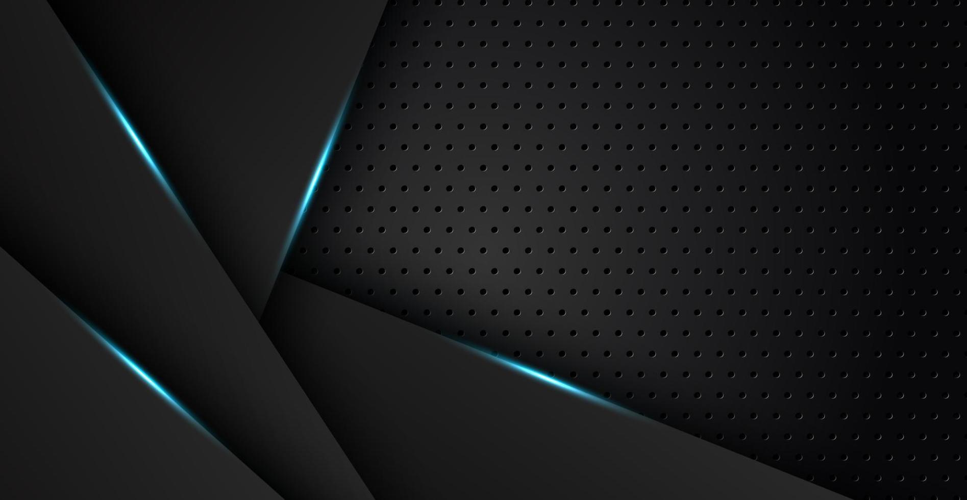 abstracte lichtblauw zwarte ruimte frame lay-out ontwerp tech driehoek concept grijze textuur achtergrond. eps10 vector