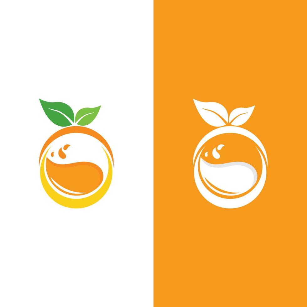 oranje logo ontwerp vector