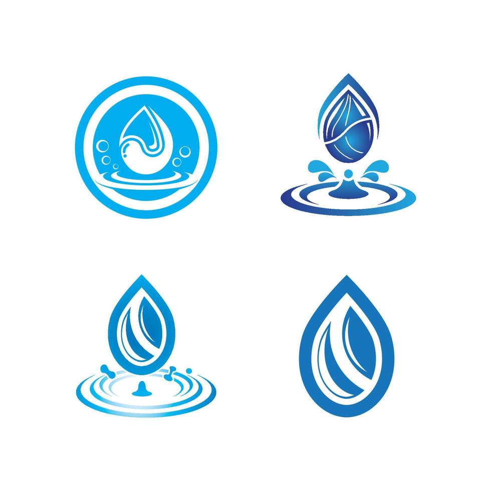 waterdruppel logo sjabloon vector