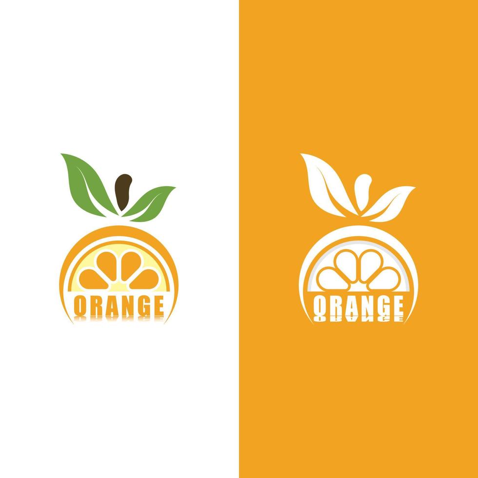 oranje logo ontwerp vector