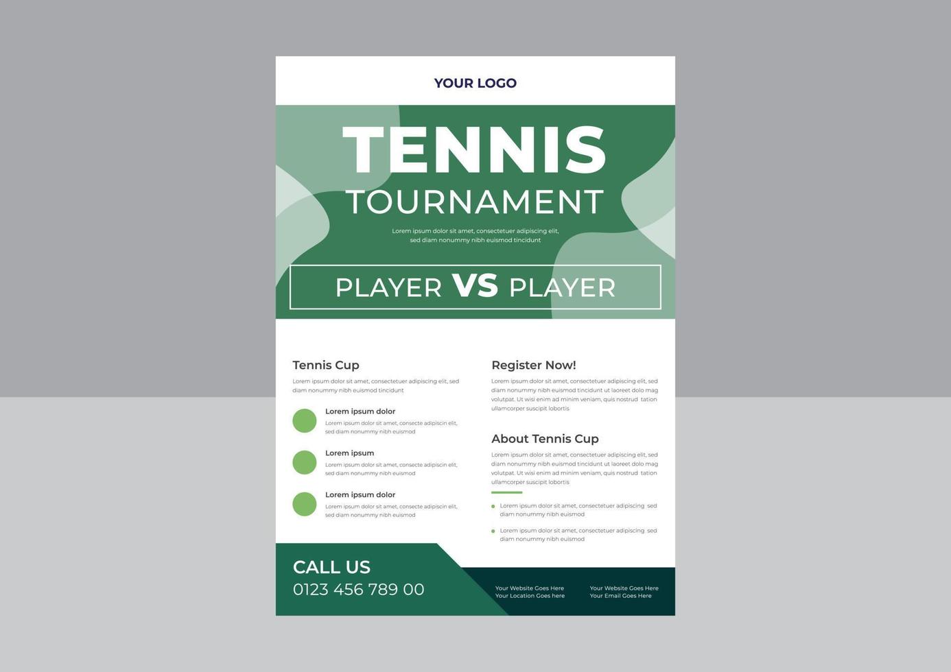 tennis poster set vector flyer, tennistoernooi flyer ontwerpsjabloon, tennis poster set vector, a4 sjabloon, brochureontwerp, dekking, flyer, poster, drukklaar