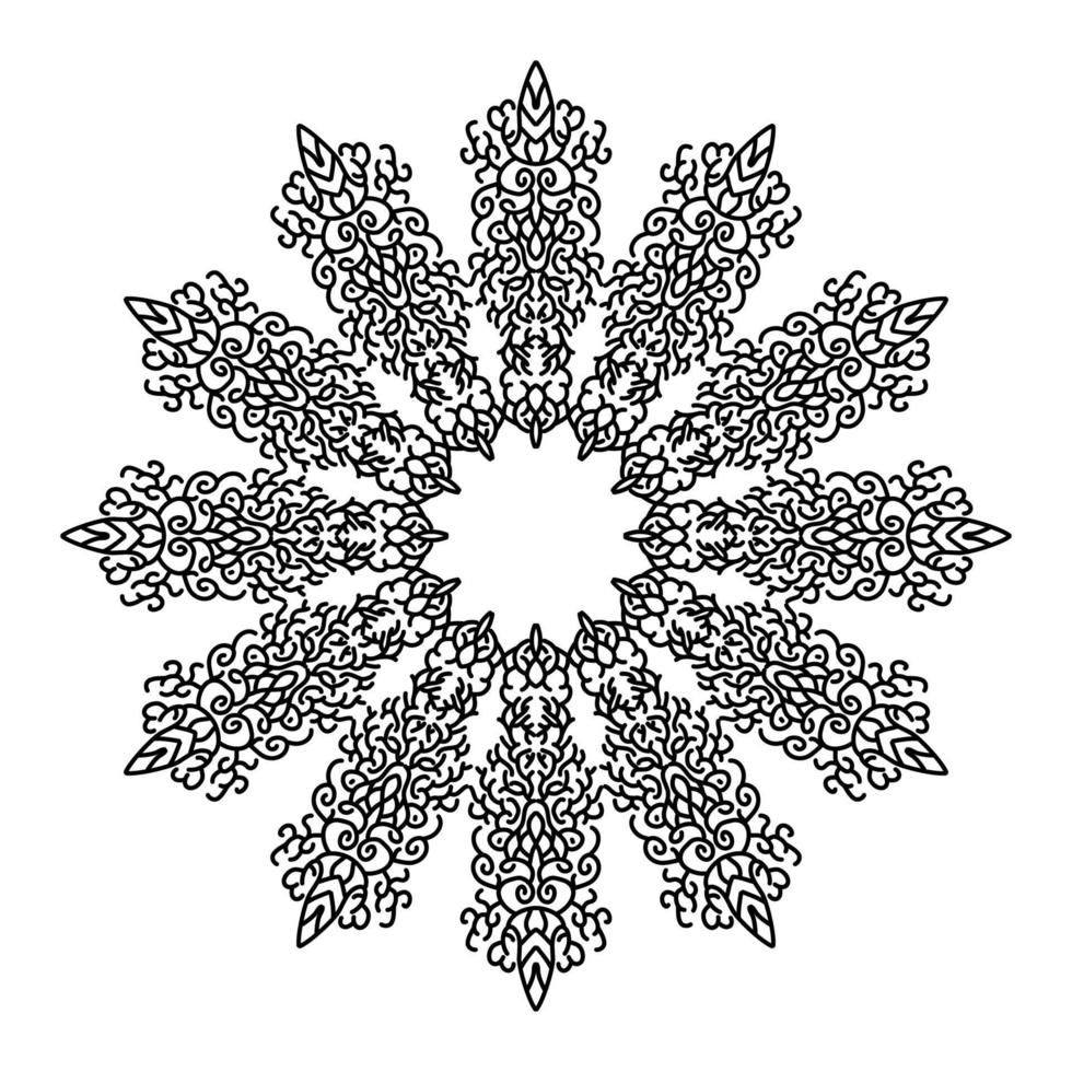 abstract mandalapatroon, goed voor ornament, bloemendecoratie of behangachtergrond vector