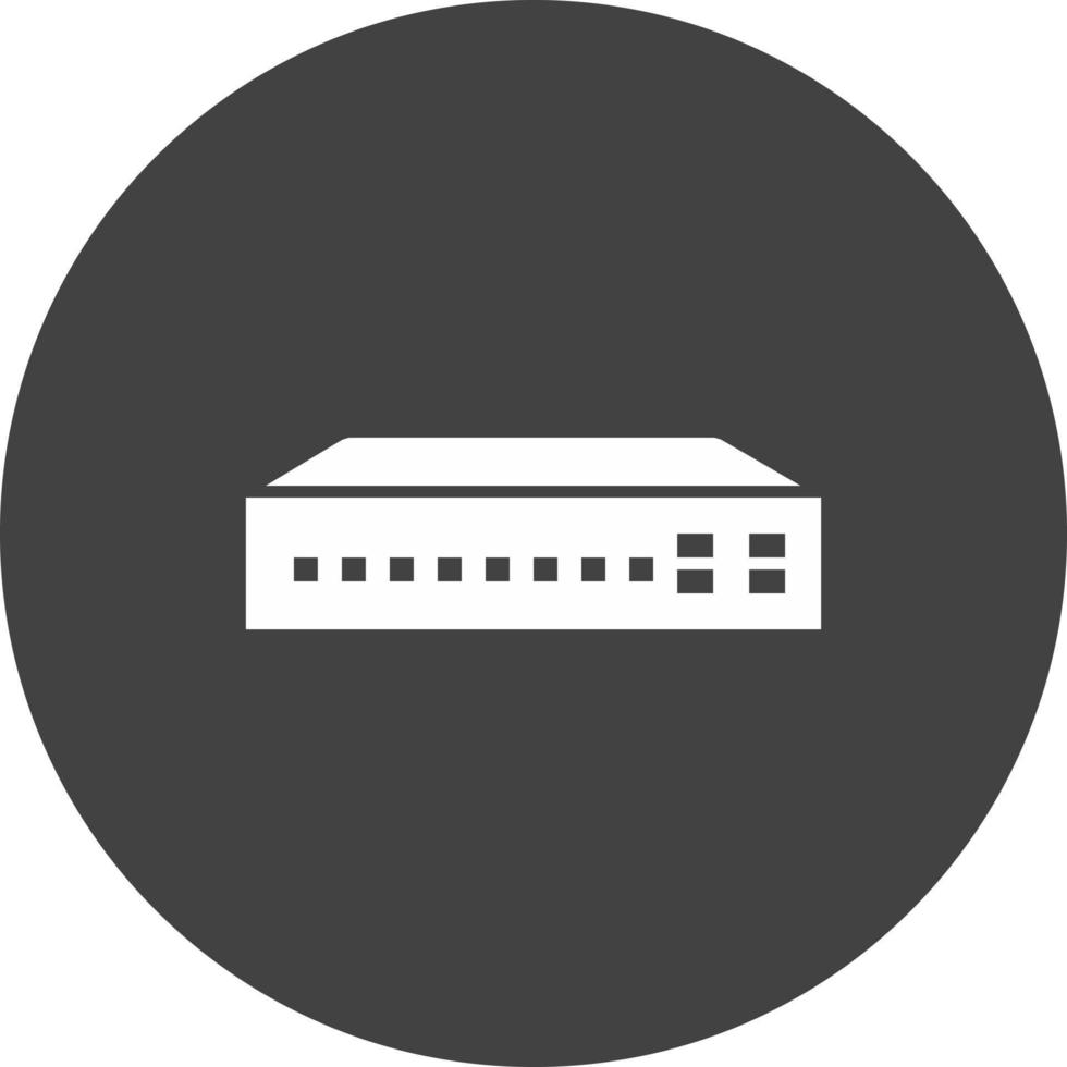 netwerk switch ii cirkel achtergrond icoon vector