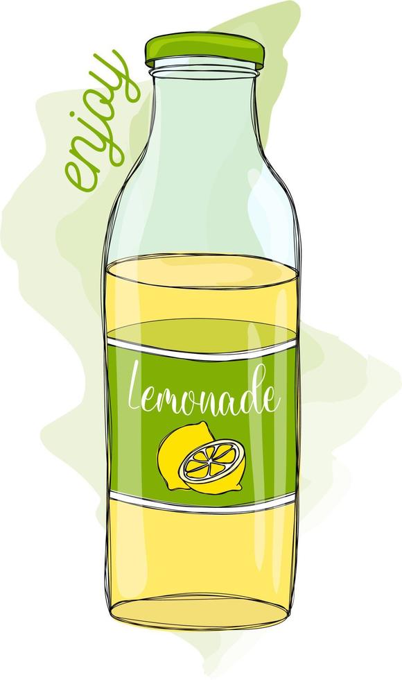 verse, koude limonadefles poster vector