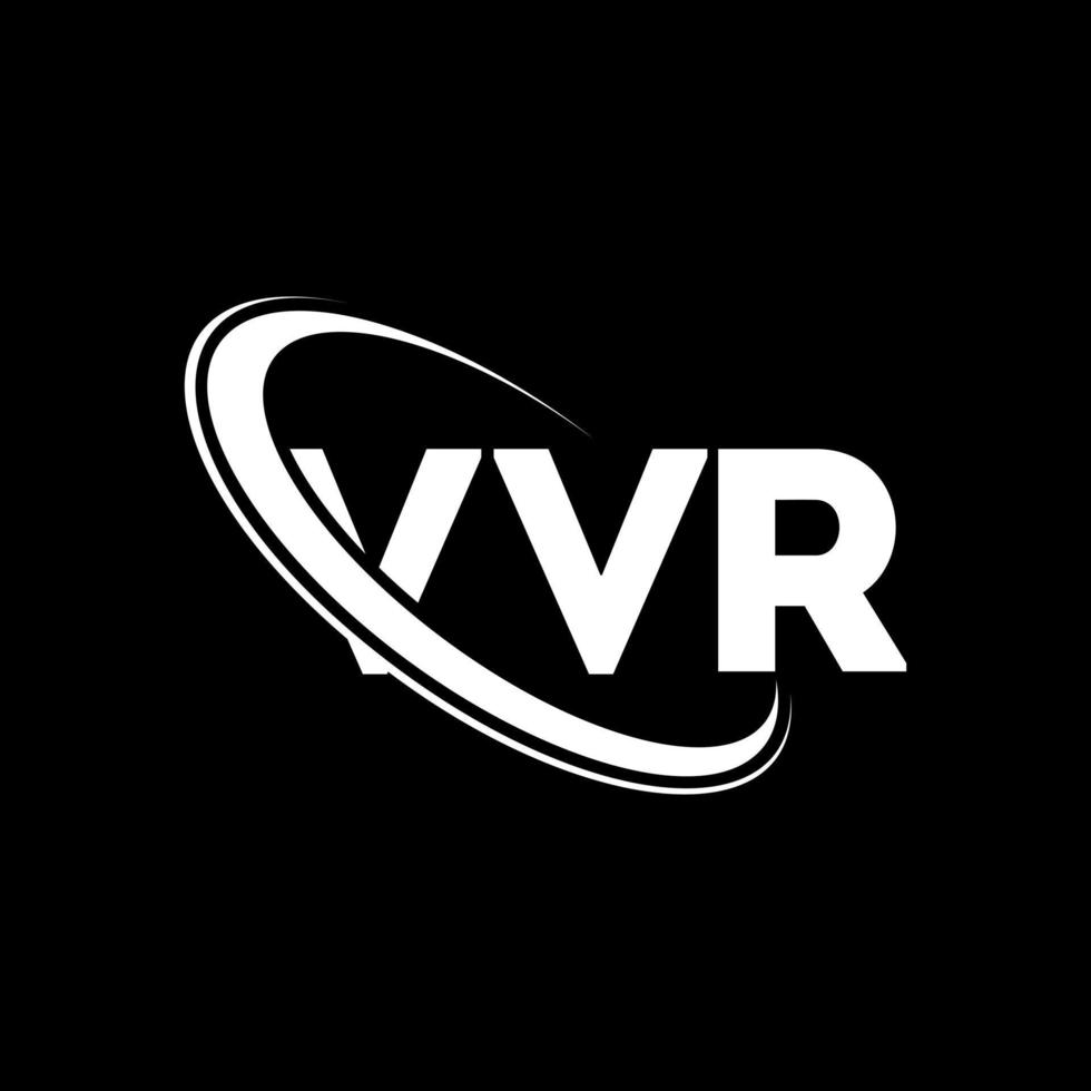 vvr-logo. vv brief. vvr brief logo ontwerp. initialen vvr logo gekoppeld aan cirkel en hoofdletter monogram logo. vvr typografie voor technologie, zaken en onroerend goed merk. vector