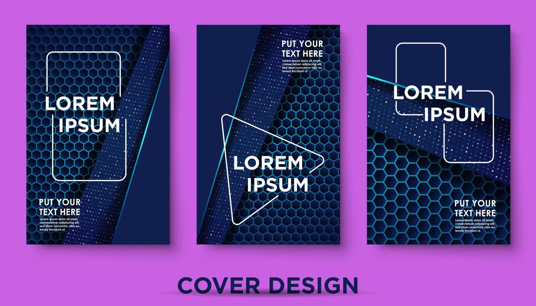 moderne abstracte covers set. coole gradiëntvormen compositie, vormen, geometrische elementen. toepasbaar voor plakkaten, brochures, posters, covers en banners. eps10 vector