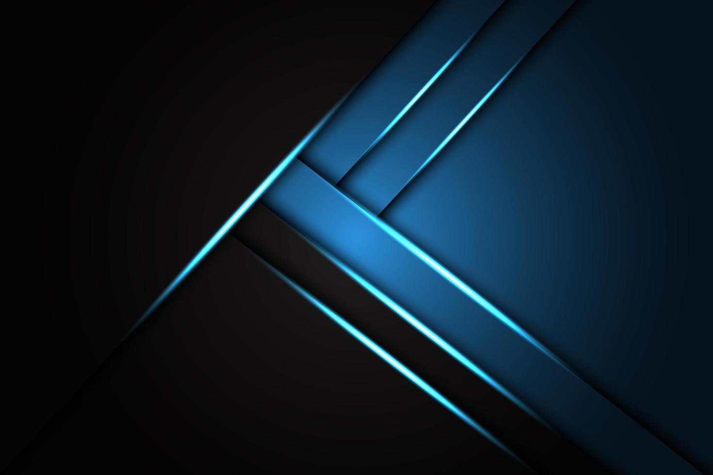 abstract blauw licht op zwarte metalen textuur met eenvoudige tekstontwerp moderne luxe futuristische achtergrond eps10 vector