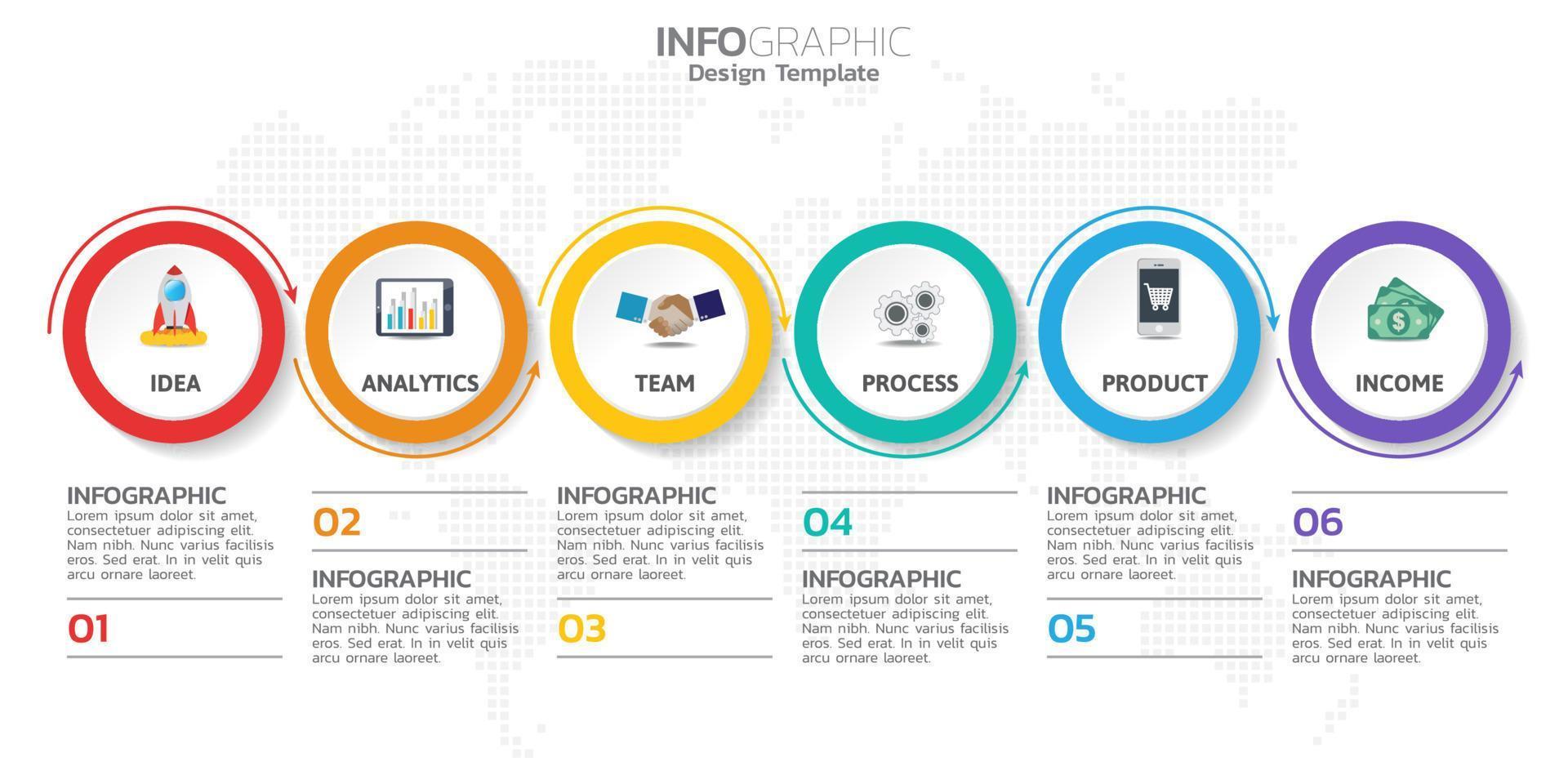 infographic elementen voor inhoud, diagram, stroomdiagram, stappen, onderdelen, tijdlijn, workflow, grafiek. vector