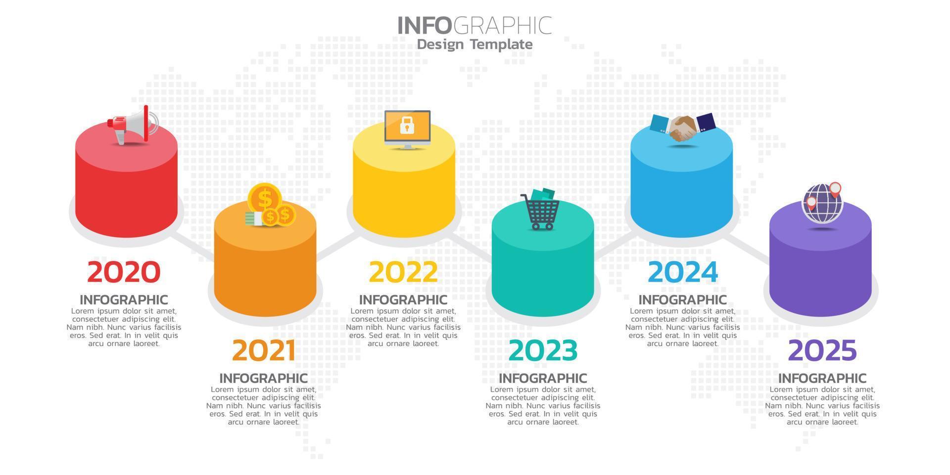 infographic elementen voor inhoud, diagram, stroomdiagram, stappen, onderdelen, tijdlijn, workflow, grafiek. vector