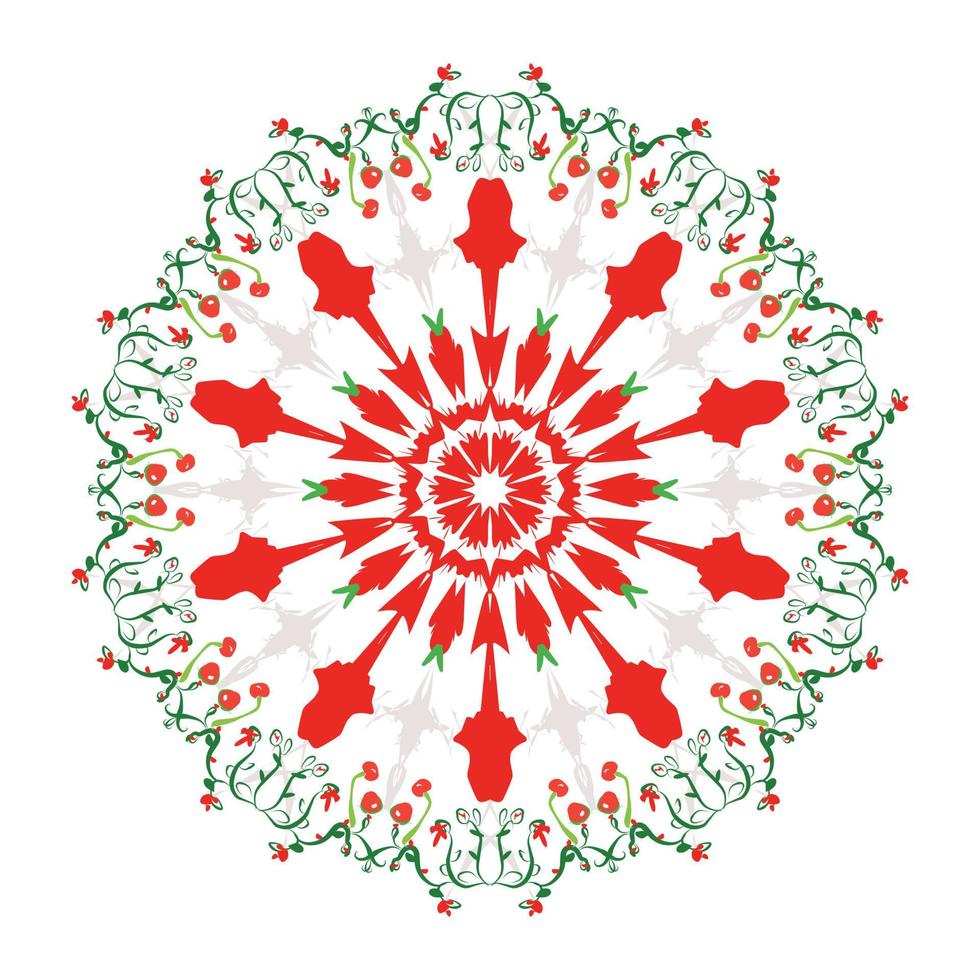 abstracte achtergrondkleur illustratie mandala-stijl vector