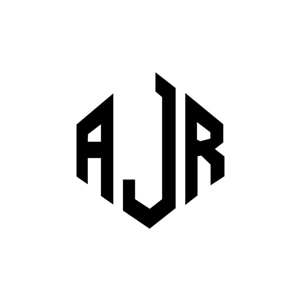 ajr letter logo-ontwerp met veelhoekvorm. ajr veelhoek en kubusvorm logo-ontwerp. ajr zeshoek vector logo sjabloon witte en zwarte kleuren. ajr monogram, business en onroerend goed logo.