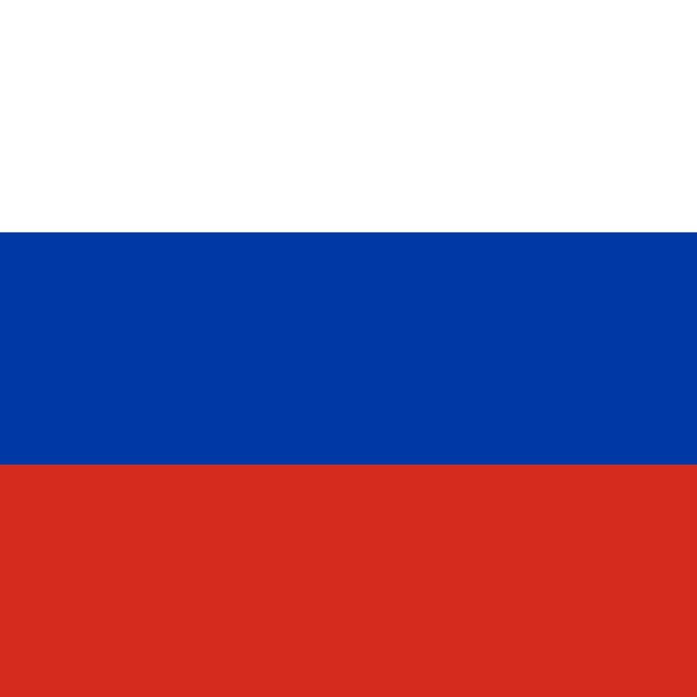 russische vlag, officiële kleuren. vectorillustratie. vector