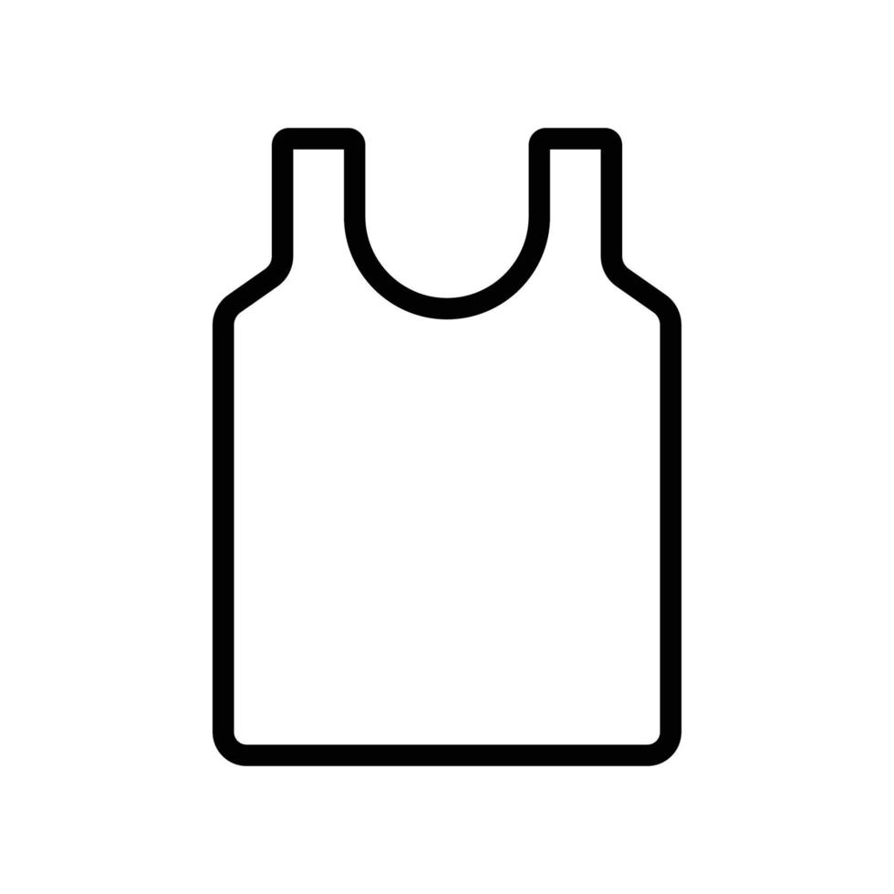 onderhemd icoon. geschikt voor kleding icoon. lijn pictogramstijl. eenvoudig ontwerp bewerkbaar vector