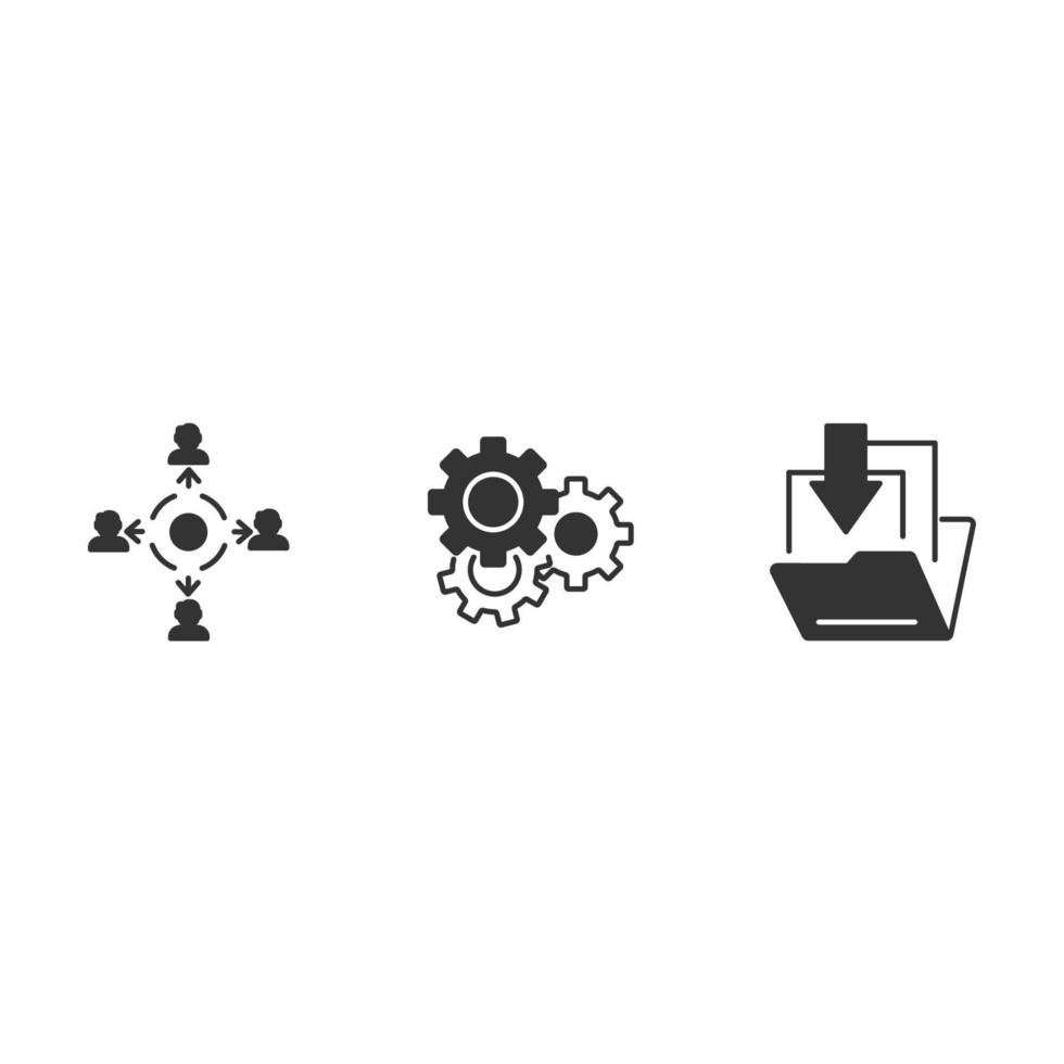 door gebruikers gegenereerde inhoud pictogrammen instellen. door gebruikers gegenereerde inhoudspakket symbool vectorelementen voor infographic web vector