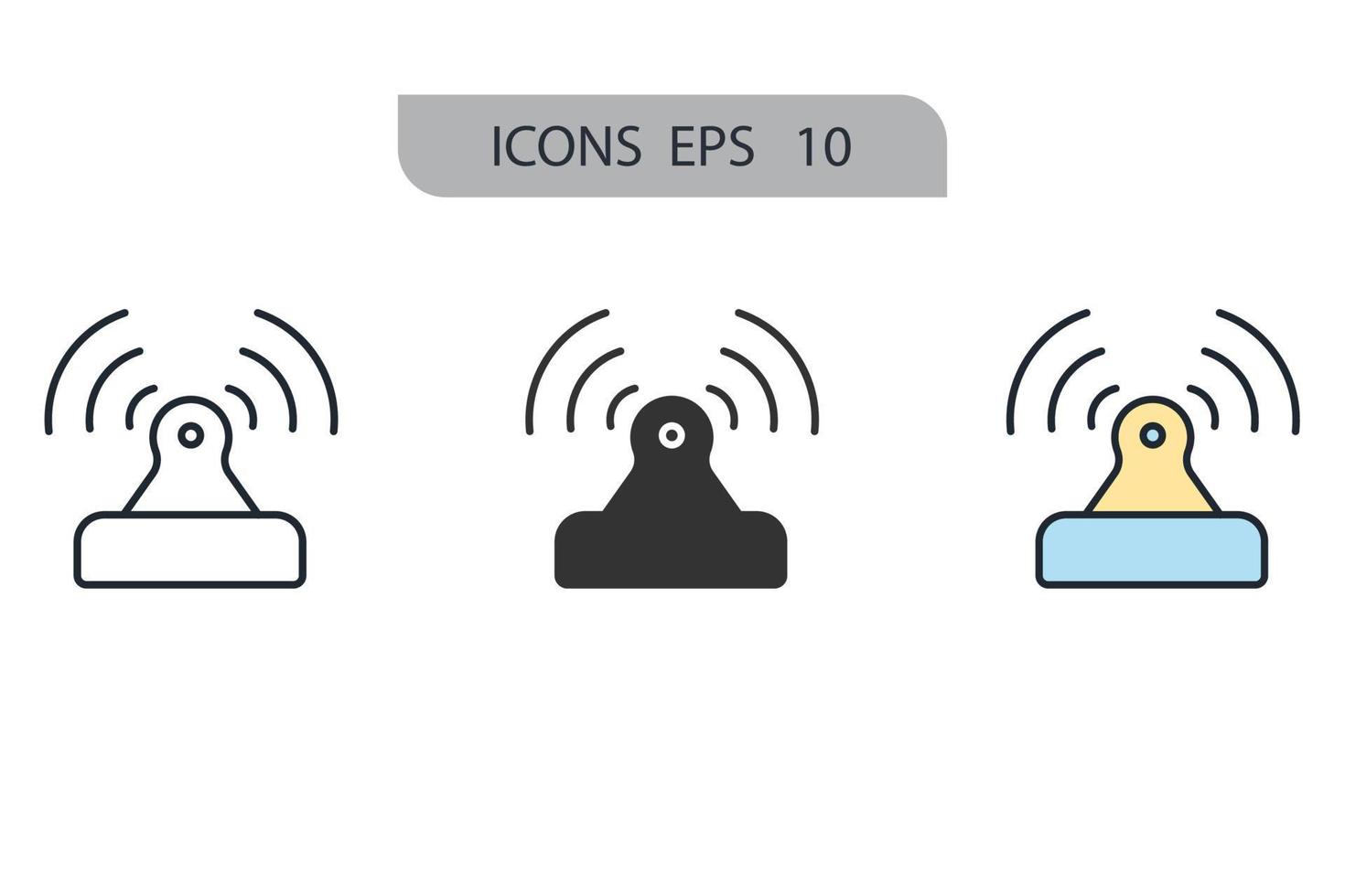 wifi pictogrammen symbool vectorelementen voor infographic web vector