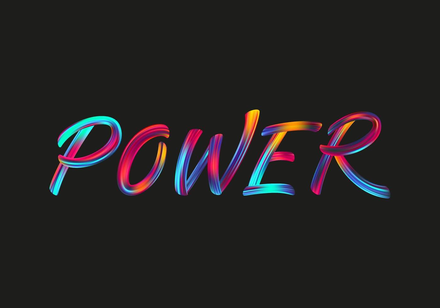 het power-logo typografie-ontwerp vector