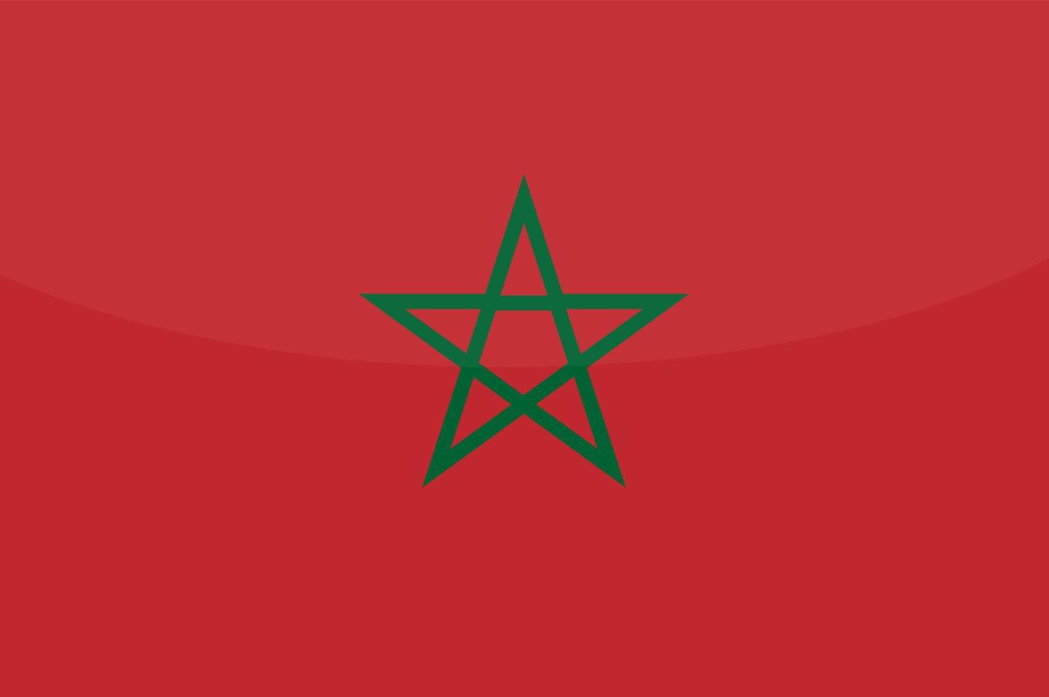 Marokkaanse vector hand getekende vlag, Marokkaanse dirham