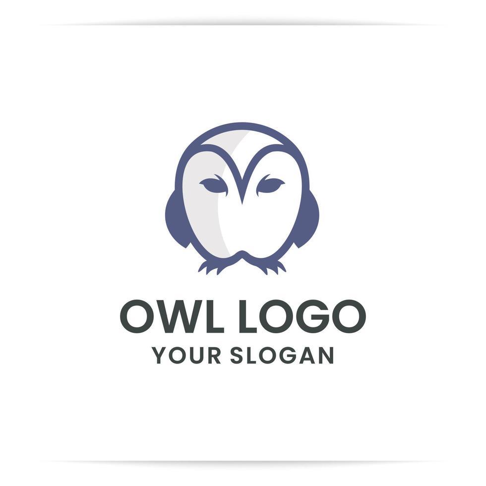logo ontwerp uil tandheelkundige vector