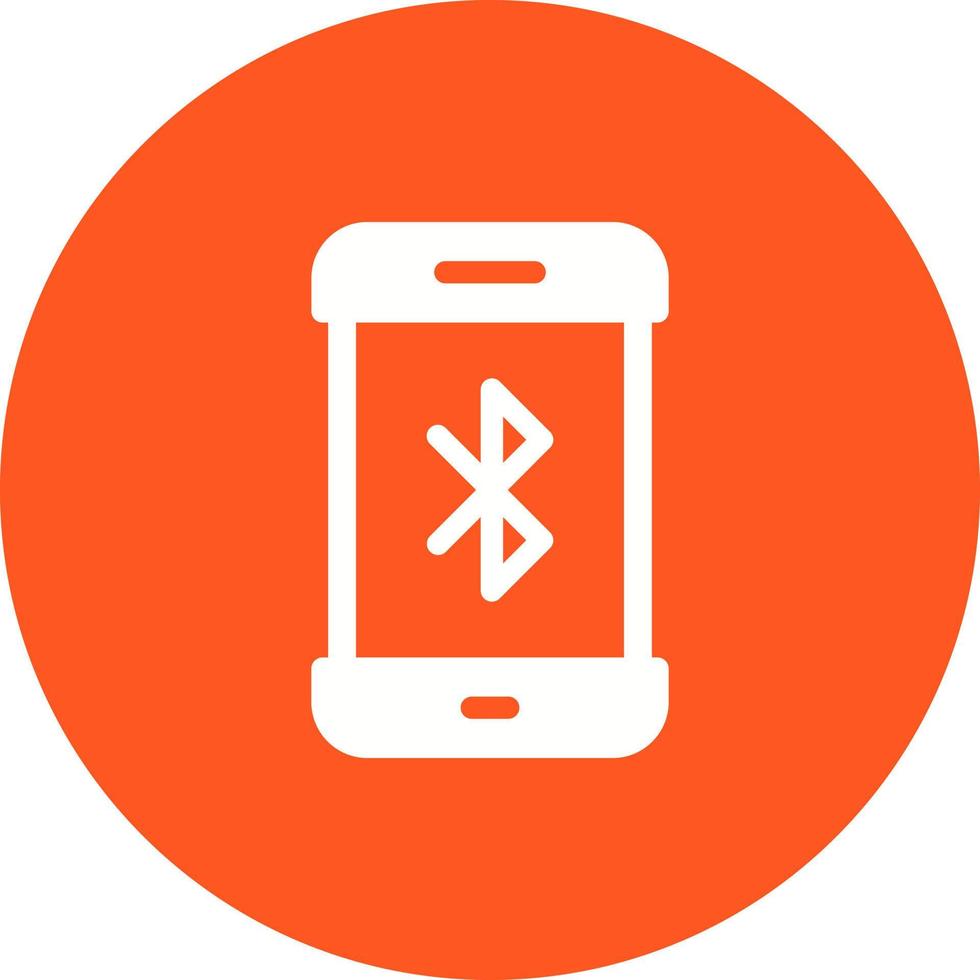 bluetooth connectiviteit cirkel achtergrond icoon vector