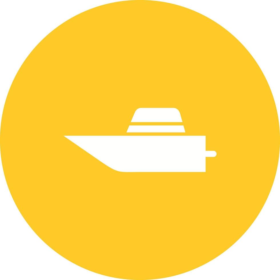 speedboot cirkel achtergrond icoon vector