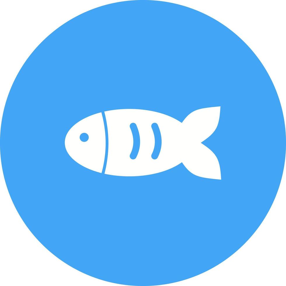 huisdier vis ik cirkel achtergrond icoon vector