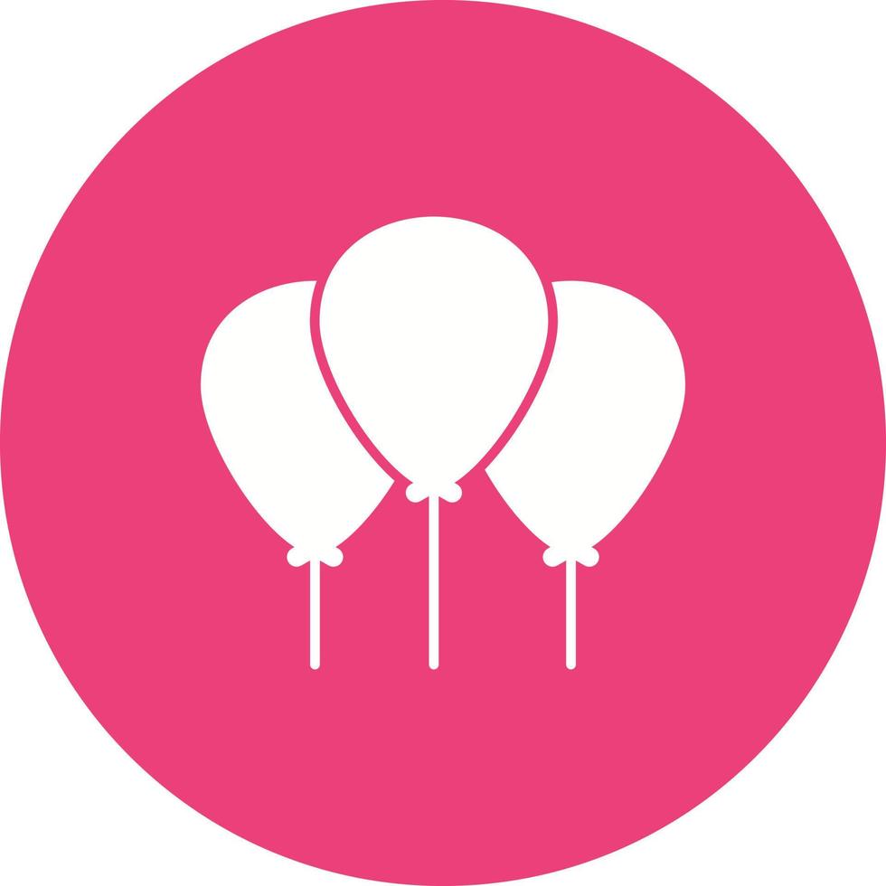 ballonnen cirkel achtergrond icoon vector