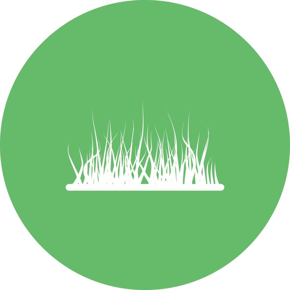 gras cirkel achtergrond icoon vector