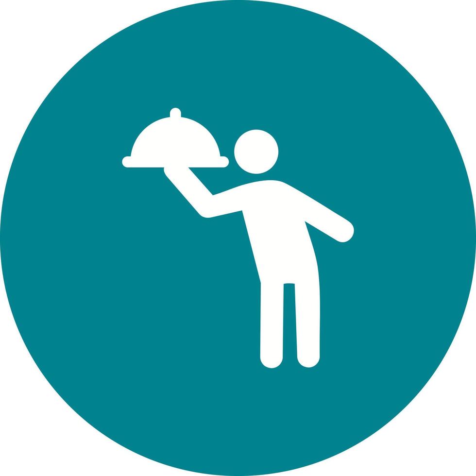 restaurant service cirkel achtergrondpictogram vector